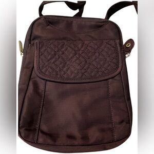Travelon ~ Crossbody Bag ~ Deep Eggplant ~ Tons of Pockets/ Card Slots ~ Perfect